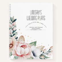 Flores rosas de Rubor y planes de Boda de Confetti