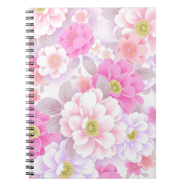 Cuaderno Flores rosas dulces (Frente)