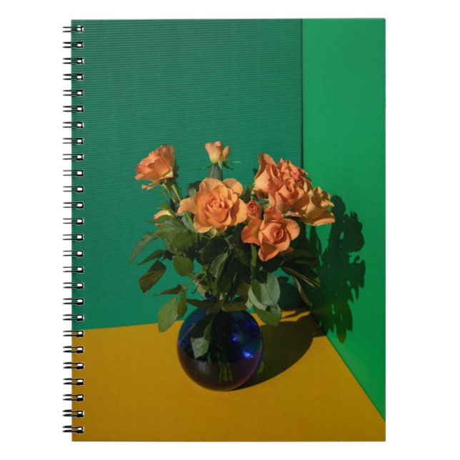 Cuaderno Flores | Rosas en Vase (Frente)