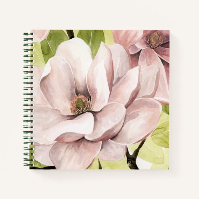 Cuaderno Flores Rubor Magnolia (Anverso)