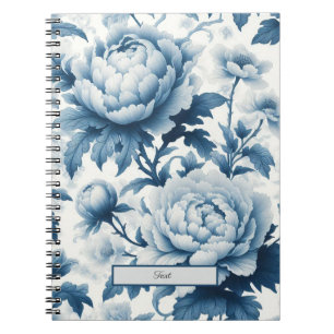 Cuaderno Flores salvajes de la Chinoserie azul