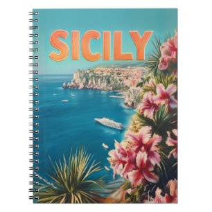 Cuaderno Flores sicilianas vintage