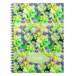 Cuaderno Flores silvestres brillantes de verano