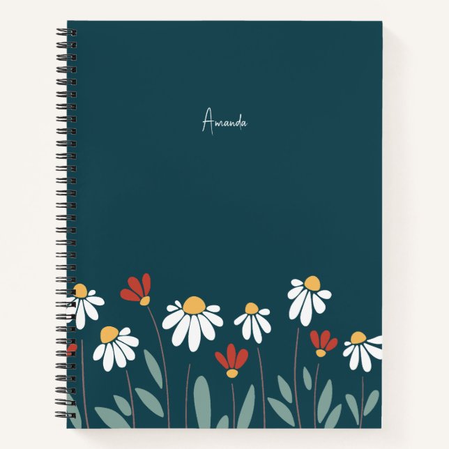 Cuaderno Flores silvestres coloridas (Anverso)