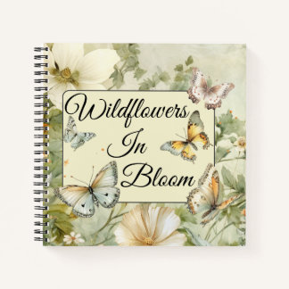 Cuaderno Flores Silvestres De Cottagecore En Esbozo De La N