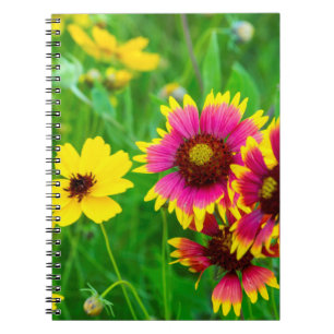 Cuaderno Flores silvestres de la pradera en Hill Country