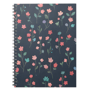 Cuaderno Flores Silvestres del Crepúsculo: Un Delicado Esta