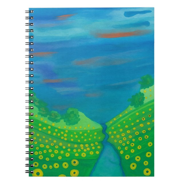 Cuaderno Flores silvestres en el acuarela del valle (Frente)