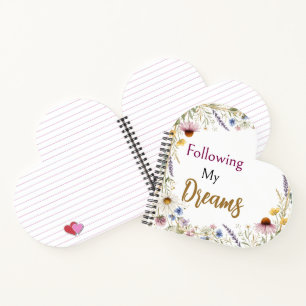 Cuaderno Flores silvestres Floral Botánico Acuarela, Follaj