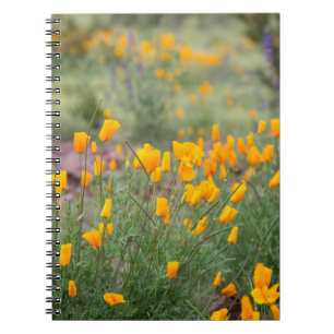 Cuaderno flores silvestres hermosas y aromáticas que crecen