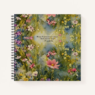 Cuaderno Flores silvestres Meadow Franklin Quote Floral Jou