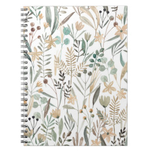 Cuaderno Flores silvestres praderas: Encanto acuático.