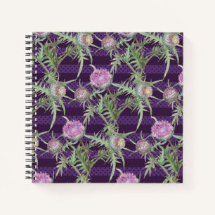 Cuaderno Flores silvestres violeta