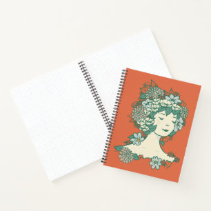 Cuaderno Flores silvestres - Zinny - Bullet Journal - Naran