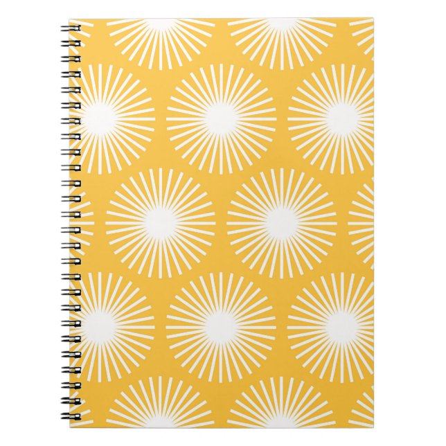 Cuaderno Flores simples: diseño escandinavo sin costuras. (Frente)
