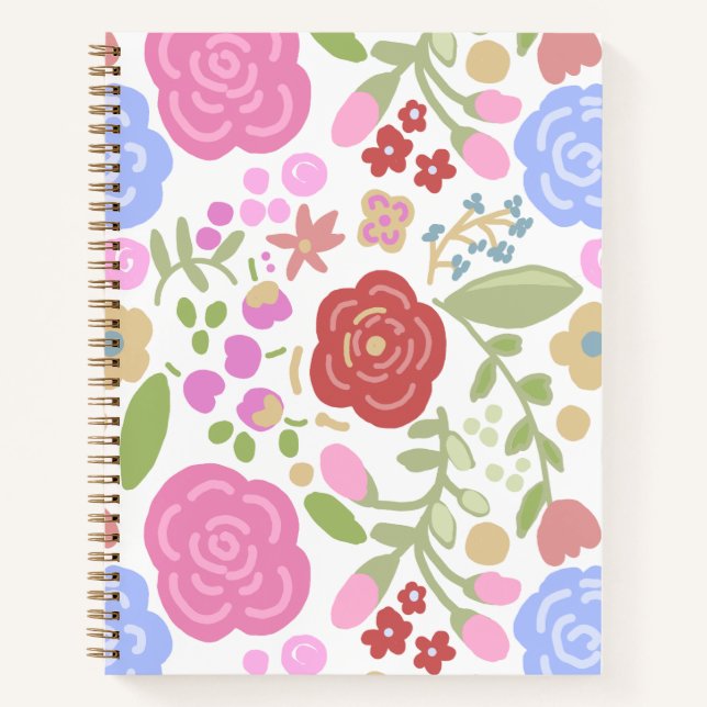 Cuaderno Flores Suaves (Anverso)