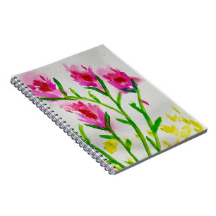 Cuaderno Flores Suaves – Saludo Floral de Acuarela Suave