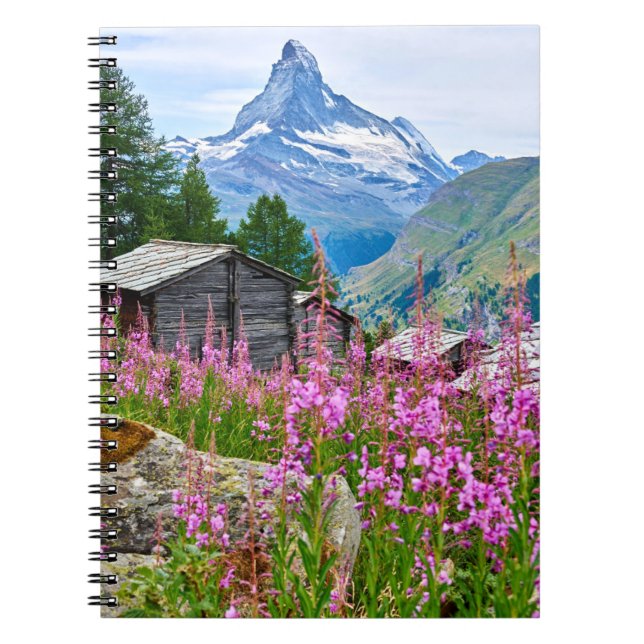 Cuaderno Flores | Summer Matterhorn Suiza (Frente)