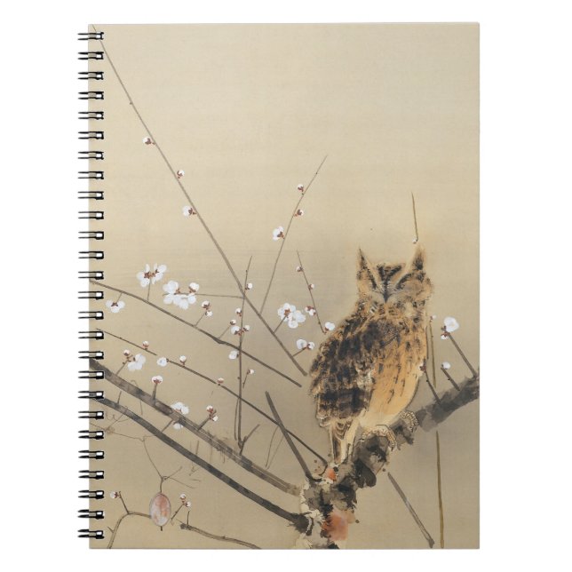 Cuaderno Flores tempranas de ciruelo por Nishimura Goun, Bú (Frente)