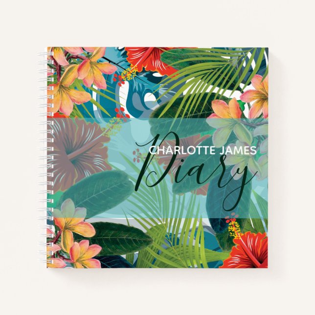 Cuaderno Flores tropicales (Anverso)