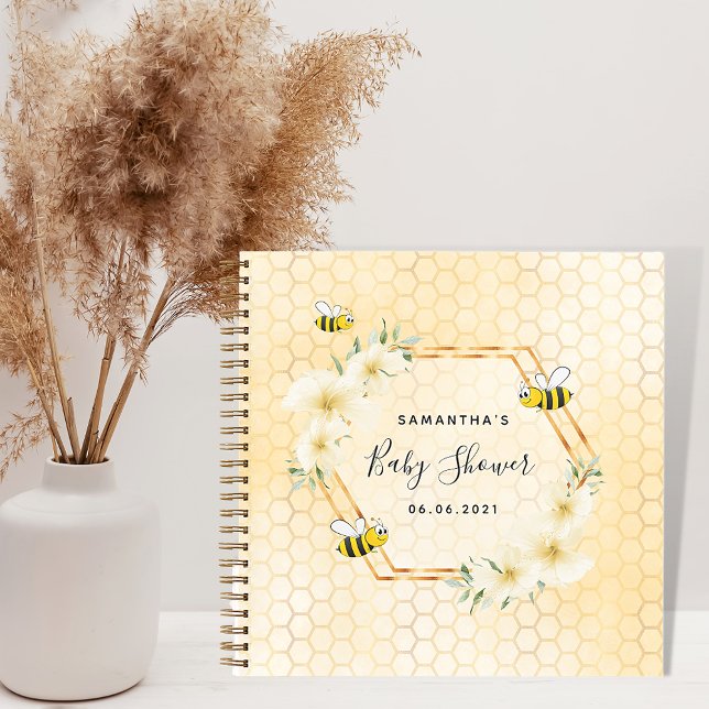Cuaderno Flores tropicales de abeja de abeja de burbujas, d (Subido por el creador)