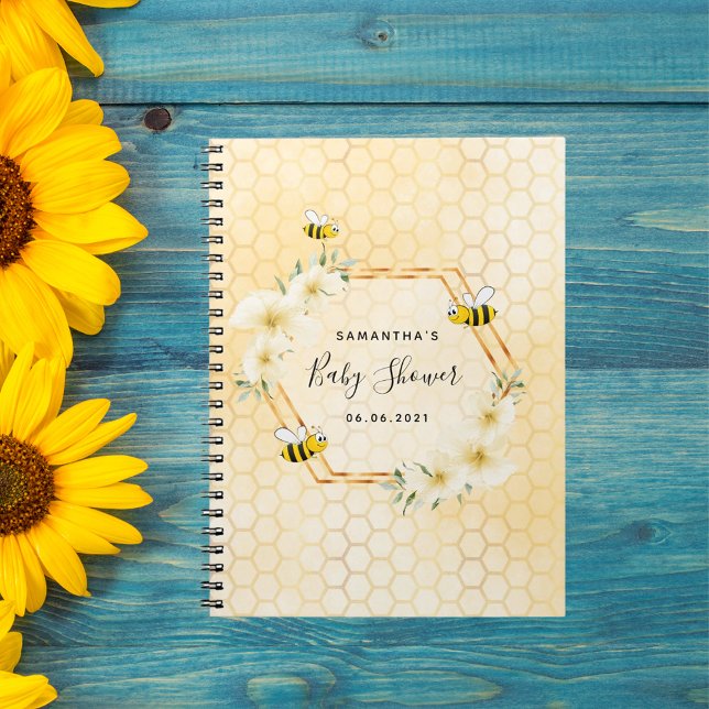 Cuaderno Flores tropicales de abeja de abeja de burbujas, d (Subido por el creador)