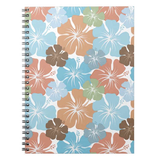 Cuaderno Flores tropicales hawaianas de Hibiscus (Frente)