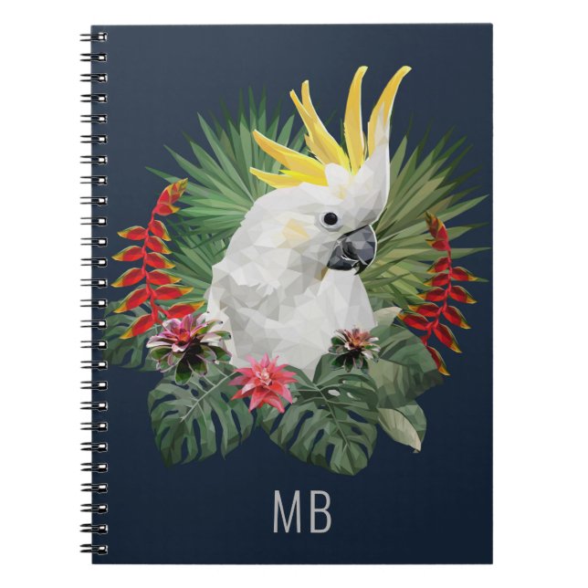 Cuaderno Flores tropicales monográficas de coco (Frente)
