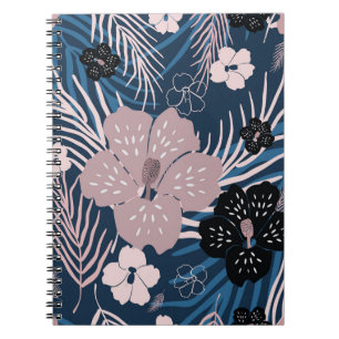 Cuaderno Flores tropicales Palm Leaves Textura