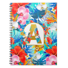 Cuaderno Flores tropicales regalos de fiesta nupcial de dam