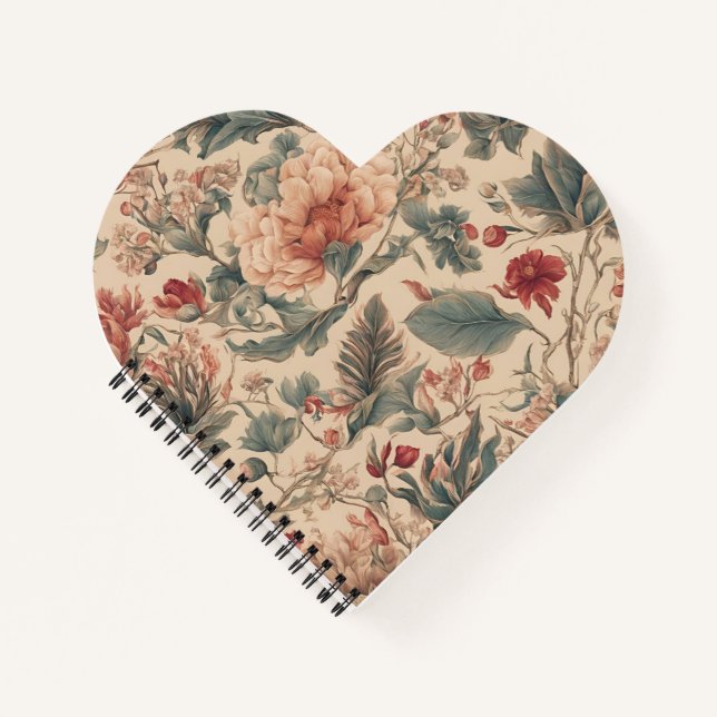 Cuaderno Flores tropicales vintage (Anverso)