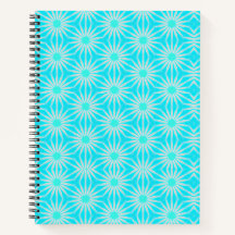 Flores turquesa, aqua y gris con cian 