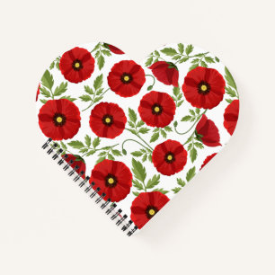 Cuaderno Flores veraniegas alegres con adormidera