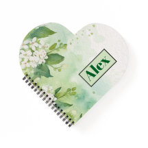 Flores Verdes Acuarela Moderna & personalizar