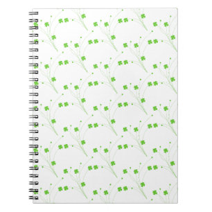 Cuaderno Flores verdes de primavera brillante, impresión fl