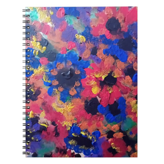 Cuaderno Flores vintage abstractas (Frente)