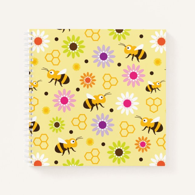 Cuaderno Flores y abejas (Anverso)