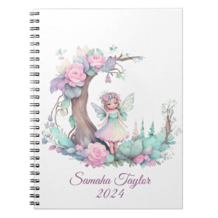 Cuaderno Flores y acuarela de hadas