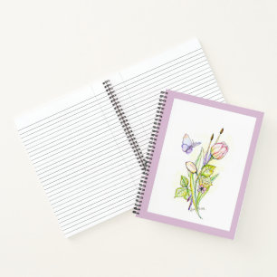 Cuaderno Flores y brochas