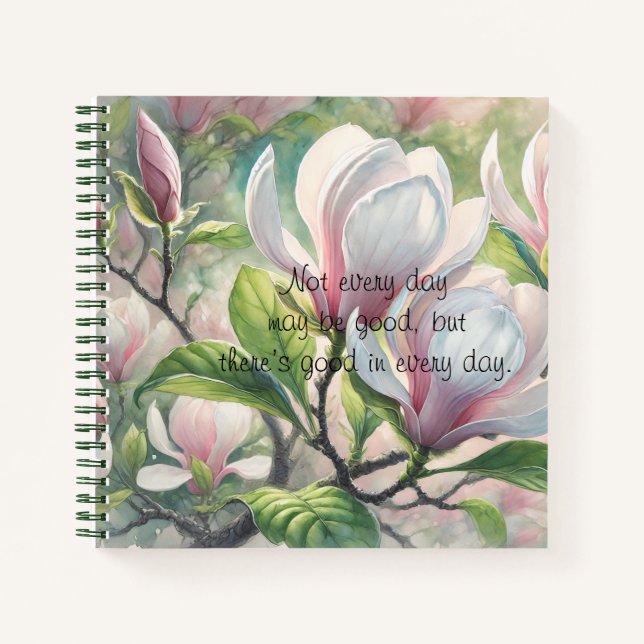 Cuaderno Flores y cotización de Magnolia (Anverso)