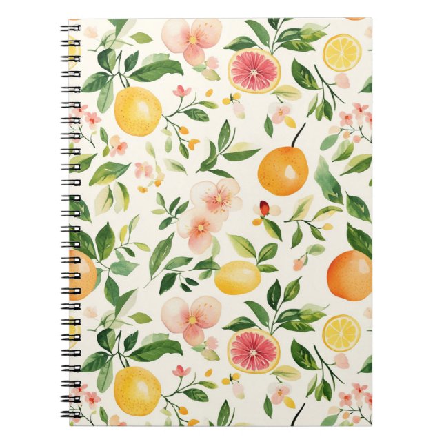 Cuaderno Flores y Frutas (Frente)