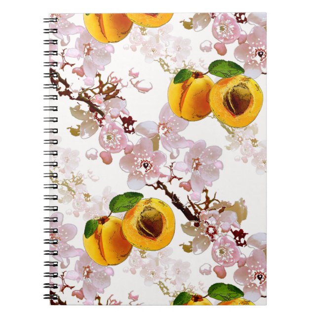 Cuaderno Flores y frutos de albaricoque. (Frente)