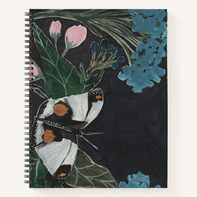 Cuaderno Flores y mariposa (Anverso)