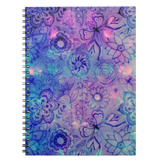 Cuaderno Flores y mariposas (Frente)
