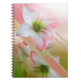 Cuaderno Flores y perlas