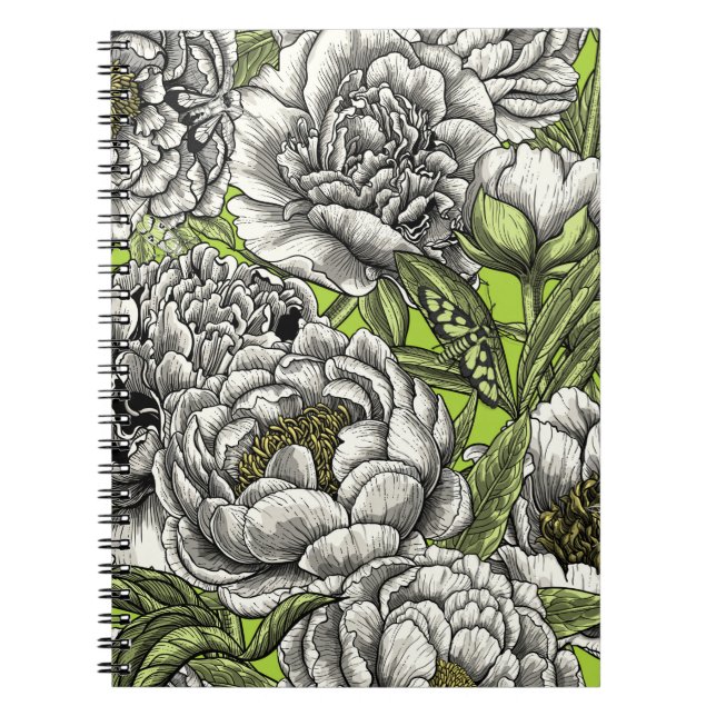 Cuaderno Flores y polillas de peones blancos (Frente)