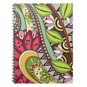 Cuaderno Flores Y Portátil Swirl P14