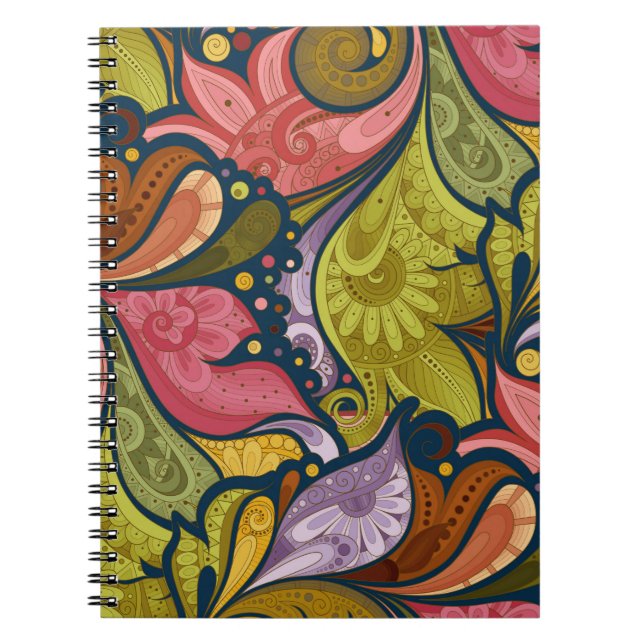 Cuaderno Flores Y Portátil Swirl P25 (Frente)