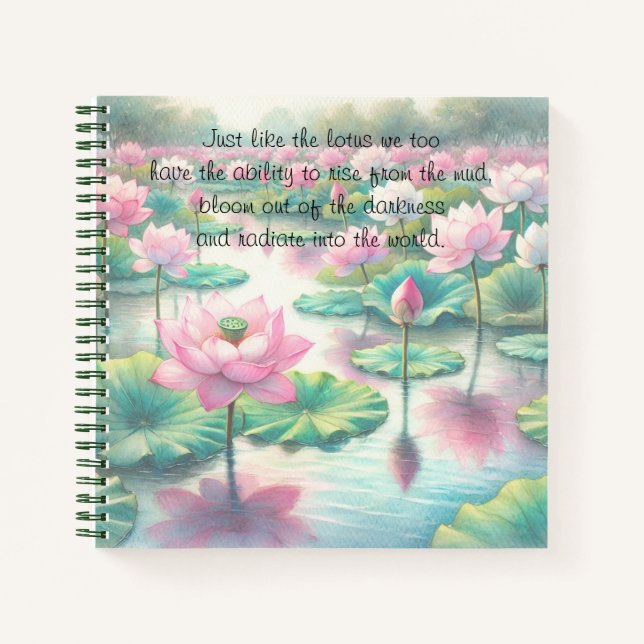 Cuaderno Flores y presupuesto de Lotus (Anverso)