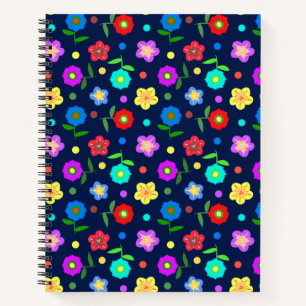 Cuaderno Flores y puntos